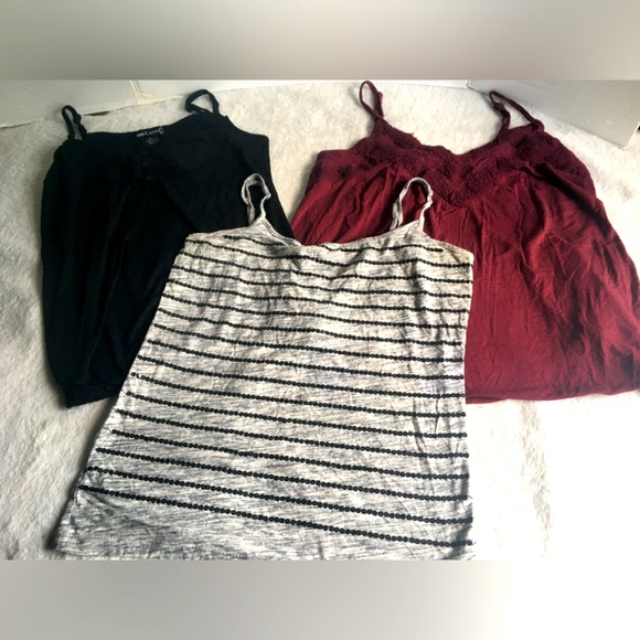 American Eagle Outfitters Tops - Lot of 3 Tank Tops Spaghetti Straps -Size Small - Loft American Eagle Wet Seal
